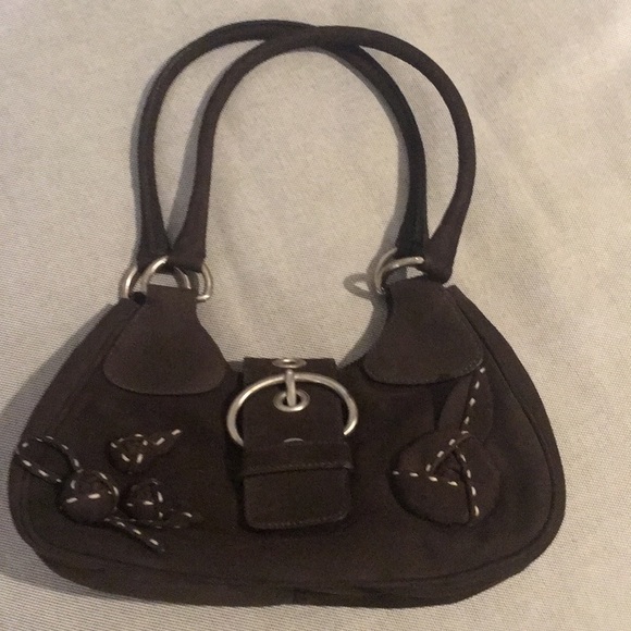 prada suede shoulder bag